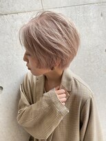 ハイク(HYKE) 【HYKE】鈴木　ケアブリーチ2回で作るホワイトベージュ＊