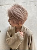 【HYKE】鈴木 ケアブリーチ2回で作るホワイトベージュ*