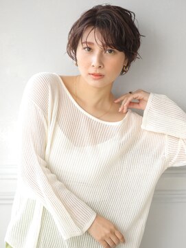 アビエクレール 河内花園(abije claire) 無邪気にハネる束感ショート★20代30代50代 髪質改善