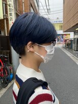 アルート 町田店(aroot) ハンサムショート　ブルーブラック