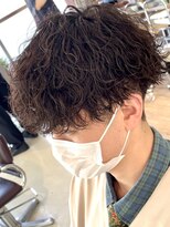 リット バイ フィフス 鹿児島中央駅店(Lit. by fifth)&nbsp;波巻きスパイラルパーマメンズマッシュツイストスパイラルパーマ