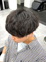 ノイセル 心斎橋(Noisyle)&nbsp;guest snap　刈り上げ前下がりマッシュ×シャドウパーマ