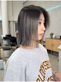 プリンが目立たないブリーチ/ぱつっとボブと相性◎【群馬/太田】