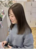 まろやかベージュカラーレイヤーカットダブルカラーハイライト
