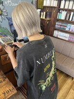 バンビ プライベート サロン(Bambi private salon) Bambi 切りっぱなし*ダブルカラー*グレージュ*