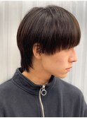 マッシュウルフメンズカットスパイラルパーマツイスパ波巻き