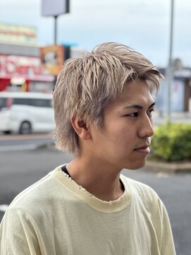 アルレン(Allen) ハイトーンスパイキーショート【宇都宮/ミルクティーベージュ】