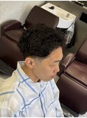神保町ラフカールブルーブラックメンズスパイキーショートmen's