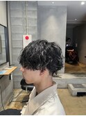 波巻きパーマ