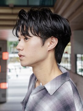 ガーデンヨコハマエスト(GARDEN YOKOHAMA est) 毛流れパーマ　ニュアンスパーマ　ダークアッシュ　ショート