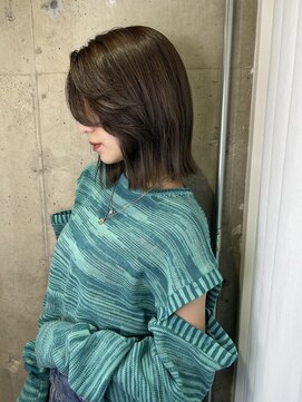 リリー(Lilley) 【稲永麻衣】顔まわり+ブリーチなし+ミディアム+韓国ヘア