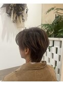 ブリーチあり　　ベージュブラウン