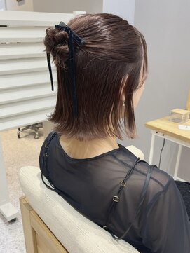 オーセンヘア(AUTHEN.HAIR) お呼ばれアレンジ◎ タイトハーフアップアレンジ