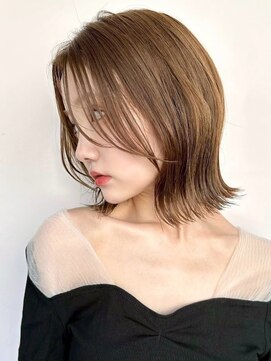 サンドレオ 新宿店(sand Leo) マロンベージュ/ボブ/前髪/レイヤー/小顔/髪質改善/縮毛矯正新宿