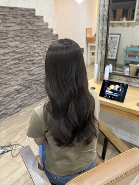 ヘア カンパニー トワ 千葉店(TOWA) 千葉/千葉駅/ダブルカラー/オリーブグレー/黒髪/ヘッドスパ