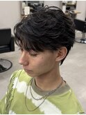 フェザーショート/フェザーパーマ/メンズショート