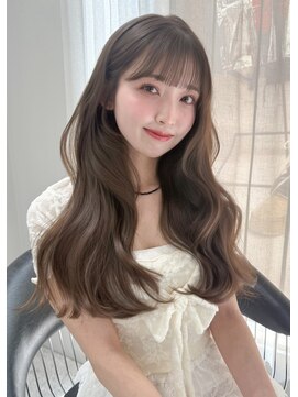 ボタン テンジン(VOTAN tenjin) 【votan_はまひ】ブリーチなし/ミルクティーカラー/前髪