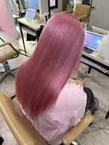 アジールヘア 所沢プロペ通り店(agir hair) ピンクカラー ブリーチカラー