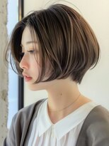 アース 相模大野店(EARTH)&nbsp;夏色ハンサムショート/ブリーチなしカラー/小顔/前髪なし