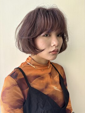ケークリエイティブコード(K creative COrDE) モーヴブラウン×エアリーボブ