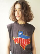 ナヌーク シブヤ(nanuk shibuya)  無造作な外国人風クセ感ウェーブ×アッシュグレーカラー◇◇　