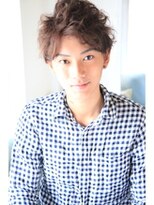 カイ バイ バルコニー  月島2号店(Kai by BalcoNY)&nbsp;グランジパーマ/マットブラウン/短髪パーマ