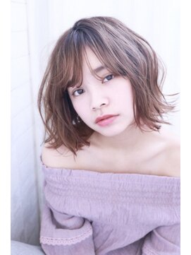 ネオリーブクレア 綱島店(Neolive Krea) グレージュカラー☆大人ゆるふわエアリーボブ☆-5歳を叶えます