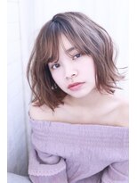 ネオリーブクレア 綱島店(Neolive Krea) グレージュカラー☆大人ゆるふわエアリーボブ☆-5歳を叶えます