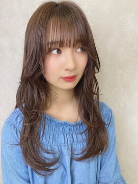 ローウェ 青山 表参道(Louwe) 大人可愛いショコラグレージュ/ひし形シルエット/20代30代40代