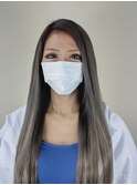 シールエクステでは出来ない技法のランダムエクステ