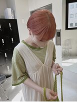 ベレーザシェルト(Beleza scelto)&nbsp;ミルキーオレンジ×ショート_ブリーチ1回