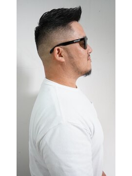 ワンワンオー バーバーショップ 博多店(@110 BARBER SHOP) クロップアップバング