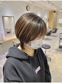 ウルフカットスタイル