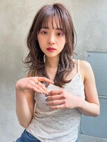 大人かわいい顔まわりレイヤーカット