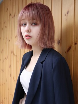 ブゾン(buZon) 【buZonブゾン】外ハネ×コーラルピンク