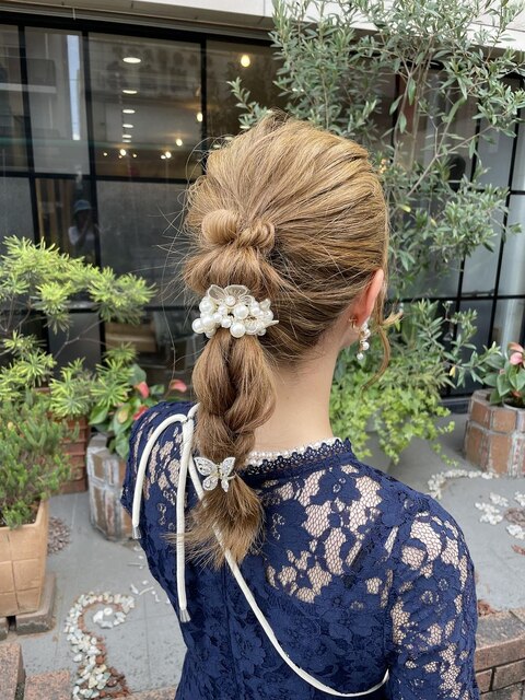 結婚式お呼ばれヘアスタイル