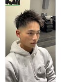 スキンフェードホワイトメッシュ