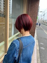 オナー(honor)&nbsp;20代30代40代前下がりストレートラベンダーナチュラルボブ