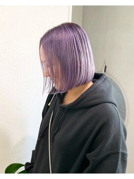 レクタ(recta) ラベンダーカラー ムラサキ ハイトーンボブ