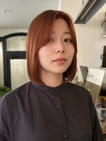 アンプラグド(unplugged)&nbsp;ブリーチなしのオレンジボブ