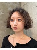 ポプパーマ/ハンドパーマ/海外風/フレンチボブ/外国人風パーマ