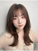 髪質改善＊セミロングボブルフカット＊美髪【Zina天王寺】