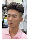 宮城リョータ風メンズパーマスタイル