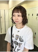 【ユキ】オン眉ボブパーマ