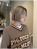 ハイトーングレージュショート