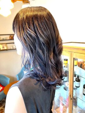 ヨナサン(Yona Saint) ブリーチ/バレイヤージュ/コバルトブルー