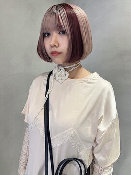 ペレ 梅田(PELE) 黒髪/ボブルフ/ネビージュ/小顔/ワンレン/梅田/髪質改善/前髪