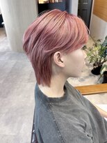 イェル(ELL.) 韓国風/短髪/ブリーチカラー/かき上げヘア/20代学生カット