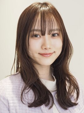 ローネス ギンザ(LONESS ginza) ミディアムレイヤーピンクブラウンベージュレイヤーカット銀座