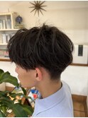 刈り上げセンターパート
